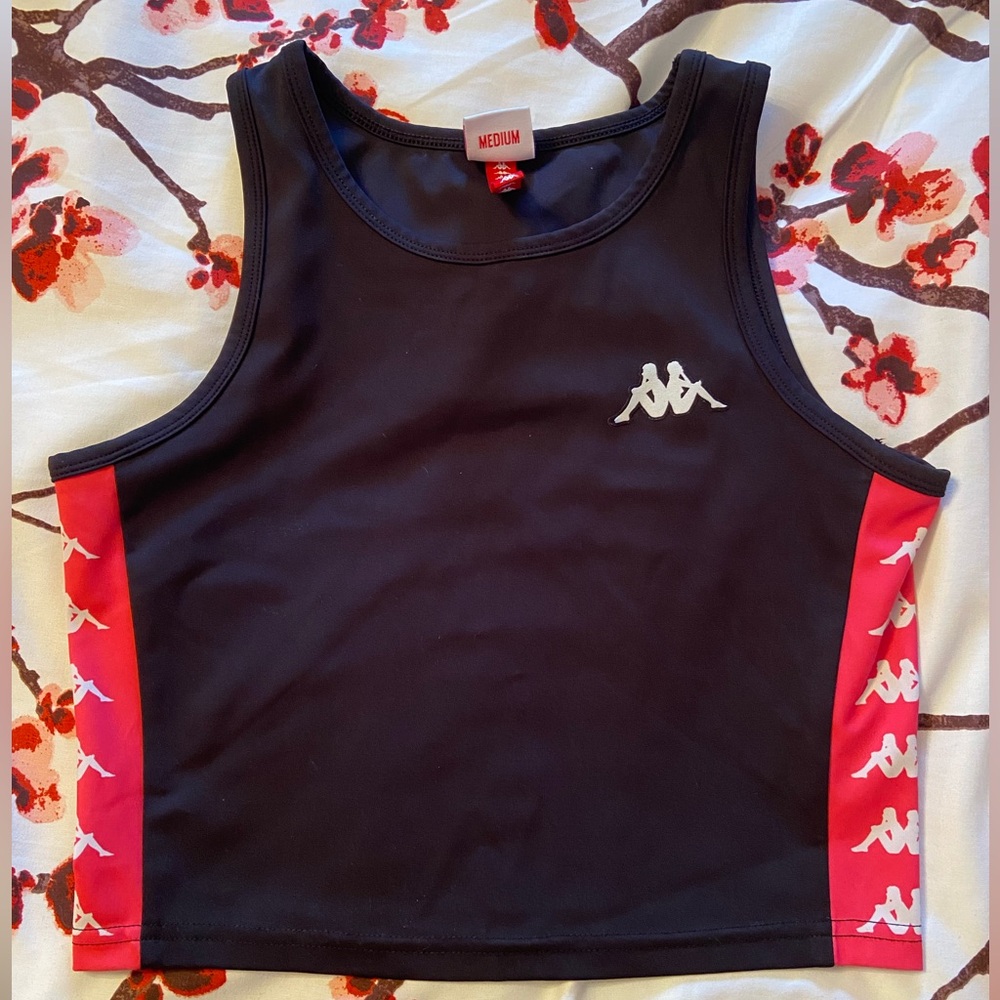 Kappa Black and Pink Tank Top